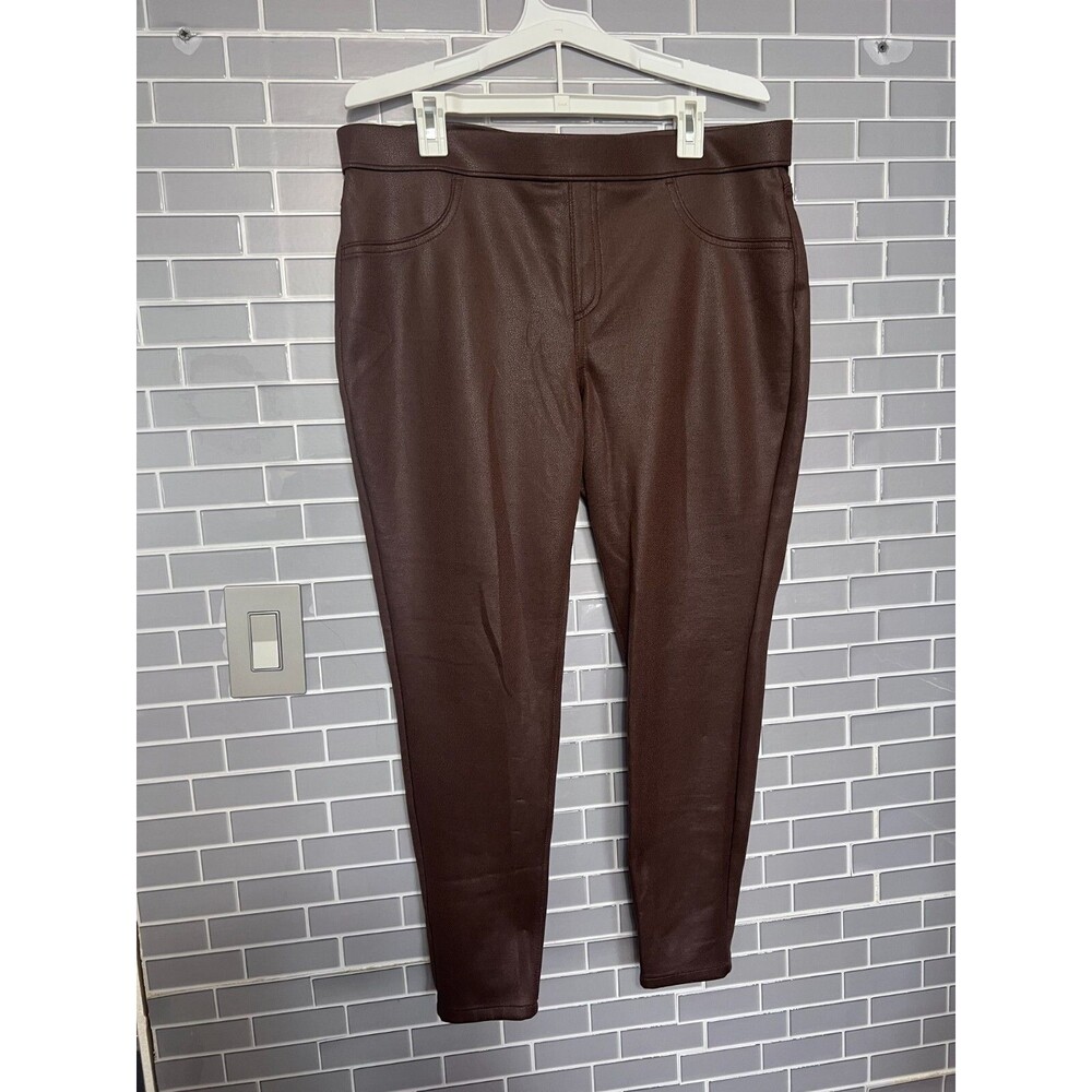 No Boundaries Faux Leather Pants - Women's XXL - Brown - EUC
